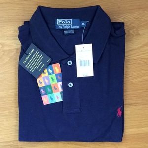 COPY - RL XXL classic mesh polo.  Small pony.